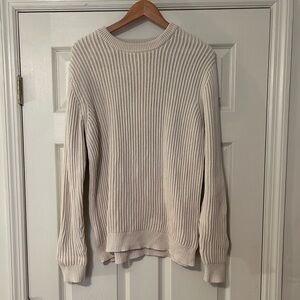 LL Bean Heavy Knit Cotton Fisherman Sweater
Crewneck Cream L Unisex